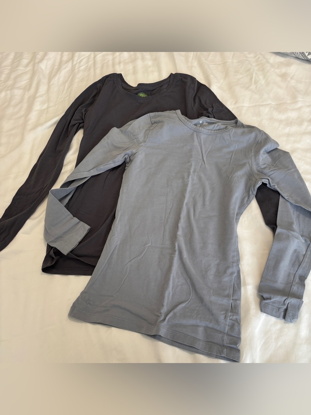 Underscrubs top layering set XS charcoal gray & blue gray